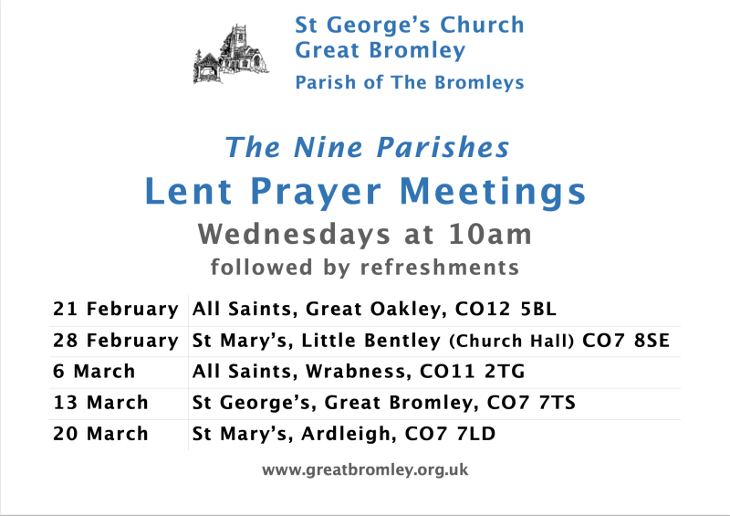 Lent Prayer Meetings 2024