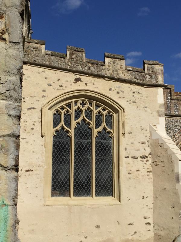 St George's Church Great Bromley Essex repair to SW aisle