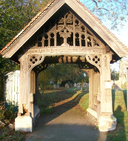 St George's Great Bromley Essex Lychgate before the work
