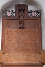 St George's war memorial in the north aisle
